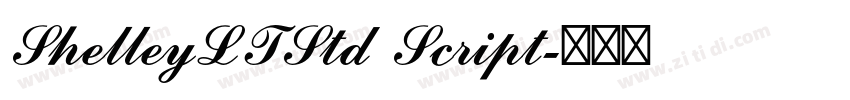 ShelleyLTStd Script字体转换
